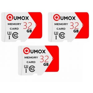 Image de Qumox 3PCS Cartes Mémoire Micro SD 32Go 32G 32go Micro SD SDHC CLASS 10 UHS-1 TF Carte pour smartphone tablette caméra sport