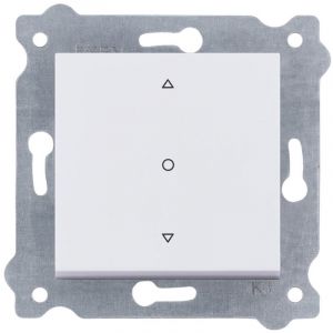 Exen - Interrupteur simple volet roulant à 3 positions Blanc bornes à vis 218/01E