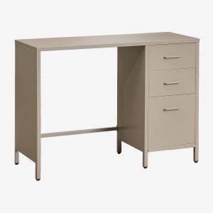 Bureau en acier Janine Moka Brown