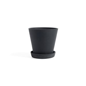 Hay Pot Flowerpot with saucer M Noir
