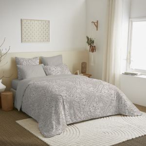 Univers décor Pack complet housse de couette réversible pour lit 160 x 200 cm Cachemire naturel