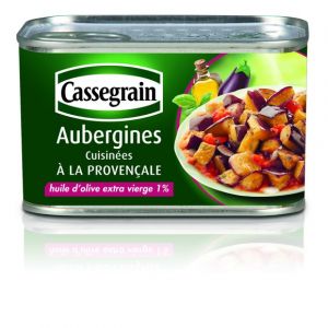Cassegrain Confit d'aubergines, à l'huile d'olive - La boîte de 375g