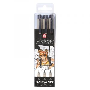 Sakura Set Manga de 3 feutres Fineliners Pigma Micron