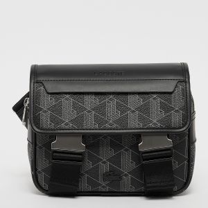 Lacoste The Blend Messenger Bag Allover Monogram Noir Gris