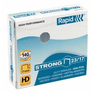 Rapid 24870000 - Agrafes Strong 23/12 boite de 1000