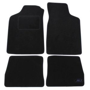 Tapis de Sol Noir Velours - J&J AUTOMOTIVE - Citroën Saxo 1996-2004 - Sur Mesure - Antidérapant - Imperméable