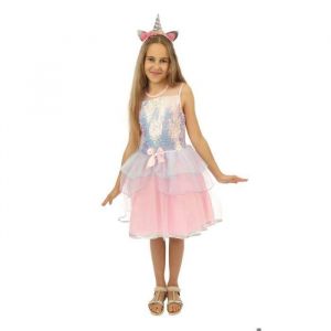 Ruedelafete D&eacute;guisement licorne enfant fille 7/9 ans