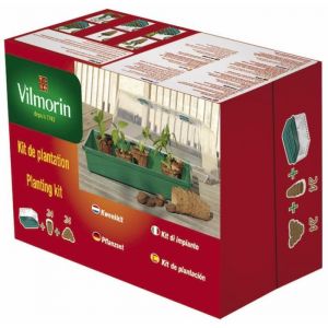 Vilmorin Kit serre rigide + 24 godets 6 cm + 24 pastilles coco