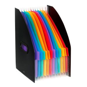 Viquel Trieur accordéon bureau 12 positions - Corner Box Format A4 - Rainbow Class