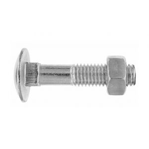 Index + 50 vis m&eacute;trique SQ12, t&ecirc;te ronde collet carr&eacute; et &eacute;crou hexagonal M10 x 40 mm DIN603-934 zingu&eacute; - D603912040