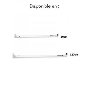 Silamp Support pour Tube LED T8 60cm IP20