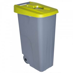 Image de Poubelle ouverte Reciclo jaune 110 L Denox Diempi