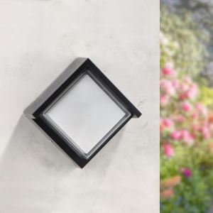 M Ledme &ndash; Applique murale LED Cinza 12 W, &eacute;clairage CCT, &eacute;tanche IP65, lampe moderne pour jardin, terrasse, patio et entr&eacute;e