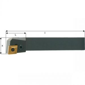 Porte outil ISO 95° PCLNR/L, Désignation : PCLNR 2525 M12, Queue vierkant 25 x 25 mm, Dimensions l 150 mm, Dimensions l1