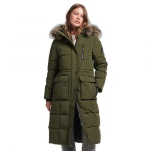 Superdry Doudoune longue bordée fausse fourrure femme Everest