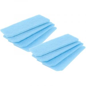 Vhbw 8x Filtre remplacement pour Miele rx-sac 1, 41996982, 41996982D pour aspirateur - filtre de sortie d'air, bleu / blanc