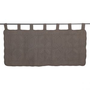 Tête de lit en boutis uni coton BAILLARGUES - Taupe