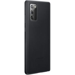 Samsung Coque Note 20 Cuir noir