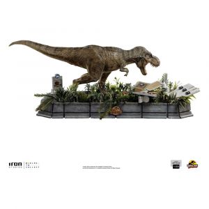 Iron Studios Jurassic Park Statuette 1/20 Demi Art Scale T-Rex Attacks Donald Genn