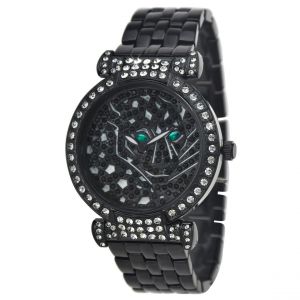 Montre Aur&eacute;lie &eacute;l&eacute;gante noire