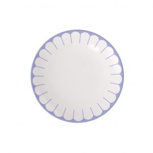 Villeroy & Boch Fleur bleu assiette plate bleue, rés. lave-vaisselle/micro-ondes, ass. en porcel. pr plats principaux, grande assiette, vaisselle en céramique empilable, assiette, Porcelaine Premium