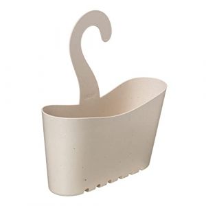 Tatay Panier de douche avec crochet de suspension, Polypropylène, 100% matière recyclée, Panier multifonctionnel, Beige, Dimensions: 25 x 9 x 28 cm