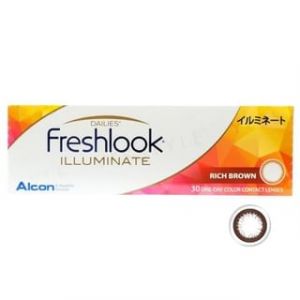 Alcon Freshlook 1 Day Illuminate Color Lens Rich Brown 30 pcs P-2.25 (30 pcs)