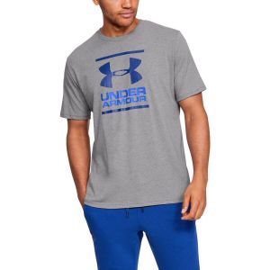 Image de Under Armour UA GL Foundation S/S - T-shirt technique taille L, gris