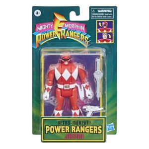 Retro Morphin Figurine Ranger rouge Jason t&ecirc;te basculante inspir&eacute;e du Jouet Mighty Morphin d&egrave;s 4 ans