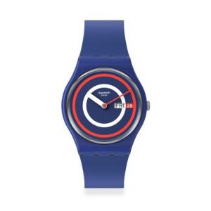 Swatch Montre Femme, Homme Gent Blanc, Bleu, Rouge SO28N703 Bleu - Couleur Bleu - Taille Taille unique