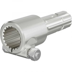 wiltec Manchon Prise de force Cardan 175mm Logement pour arbre cannelé 1 3/4' 20D Sortie 1 3/8' 6D Tracteur