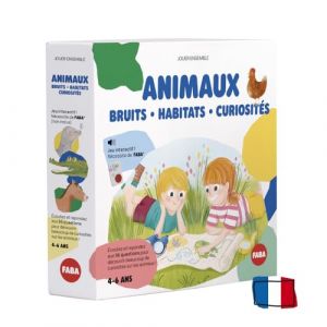 Faba Jeu - Animaux: bruits, habitats, curiosité - à Utiliser avec +, Enfants 4-6 Ans, Jeu éducatif, Version française