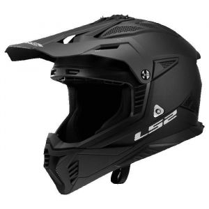 Ls2 Casque Moto Cross Fast II Solid Matt Black, M