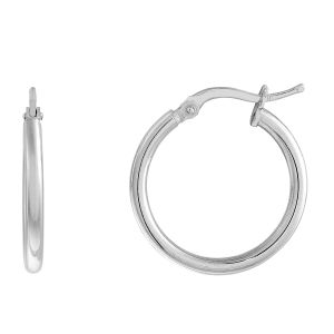 Cleor Boucles oreilles Cr&eacute;oles en Argent 925/1000 Femme - Couleur Unique - Taille multicolor