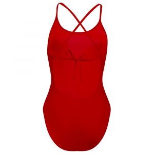 Puma Swim Women's V-Neck Crossback Swimsuit Maillot de Bain Une pi&egrave;ce, Rouge, S Femme