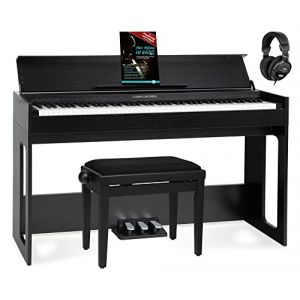 Image de Classic Cantabile DP-S1 SM Piano numérique noir mat Set avec banquette et casque