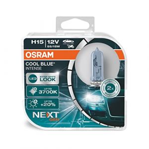 Image de Osram Ampoule halogène Auto 64176CBN-HCB COOL BLUE INTENSE H15 15/55 W 1 paire(s)