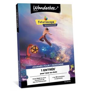 Tick'n Box - Coffret Cadeau - Divertissement - Futuroscope - 1 Adulte - Billets 1 Journée Utilisable n'importe Quel Jour, Y Compris en Haute Saison