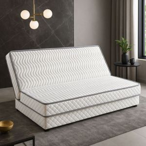 Matelas Ferme Pour tous Clic Clac Alese 140x190 x 13 cm Oreiller Visco - Mousse Premium Haute Resilience - Dim