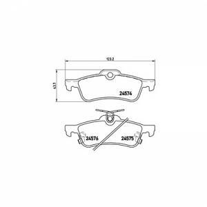 Brembo 4 plaquettes de frein P83087