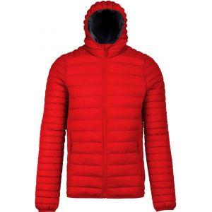 Kariban K6110 - Doudoune l&eacute;g&egrave;re capuche homme Rouge - S