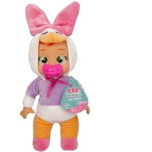 IMC Toys Cry Babies Tiny Cuddles Disney Daisy, Poupée Douce de 25 cm, Pleure de Vraies Larmes, Pyjama Disney, Jouet Cadeau pour Garçons et Filles +18 Mois