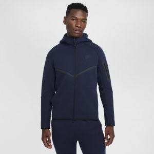 Image de Nike Sweat &agrave; capuche et zip Windrunner Tech pour homme - Bleu - Taille XXL - Male
