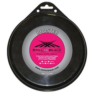 Image de Still in Black Booster Bobine Cordage de Tennis Mixte Adulte, Noir, 1,25 mm x 200 m