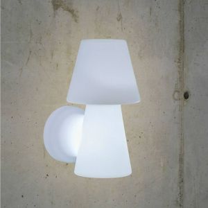 New Garden Applique extérieure Lola, H 35 cm, E27, blanc
