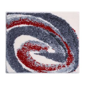 Grund Colani 42 Tapis de Bain, Polyacrylique Supersoft, Rouge Gris, 50x60 cm