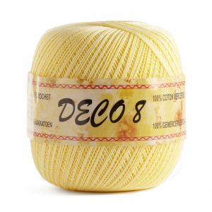 Image de Distri Coton À Crocheter Deco 8 fil 25 Jaune