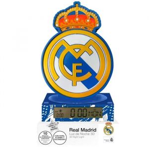 Lampe 3d Pour Enfant - Kids Licensing - Real Madrid - 13.2x13.2x22.2 Cm - Veilleuse - Aliment&eacute; Par Batterie