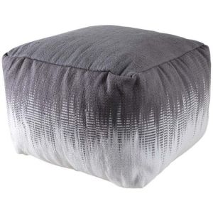 Aubry Gaspard Pouf carr&eacute; en coton plumes