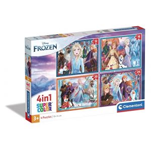 Clementoni Puzzle 4 en 1 - la reine des neiges